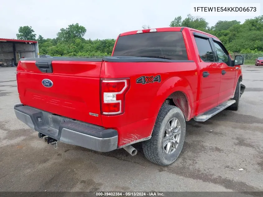 1FTEW1E54KKD06673 2019 Ford F-150 Xlt