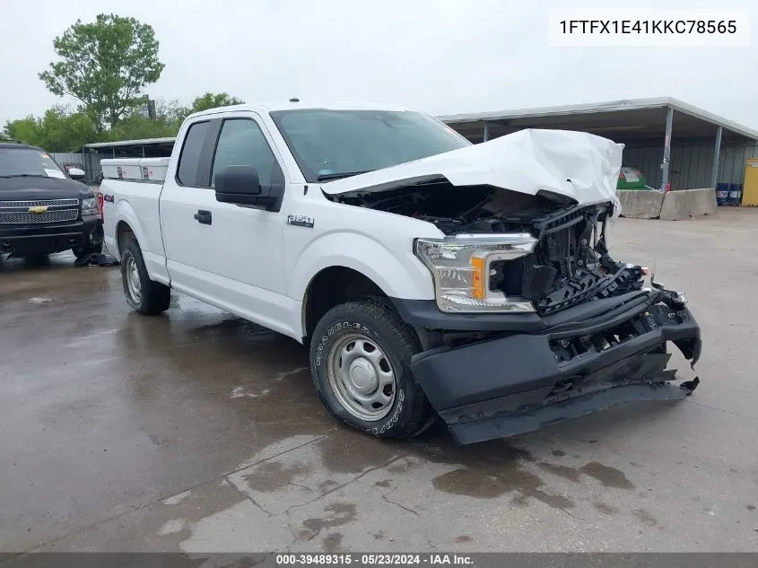 1FTFX1E41KKC78565 2019 Ford F-150 Xl