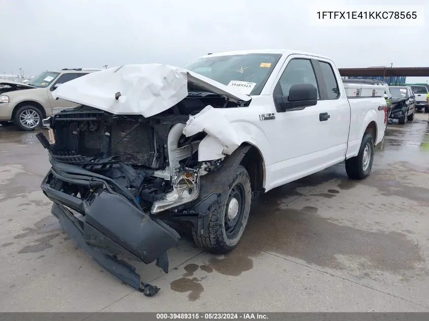 2019 Ford F-150 Xl VIN: 1FTFX1E41KKC78565 Lot: 39489315