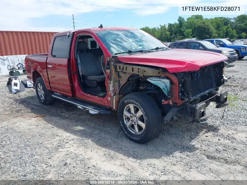 2019 Ford F-150 Xlt VIN: 1FTEW1E58KFD28071 Lot: 39516218