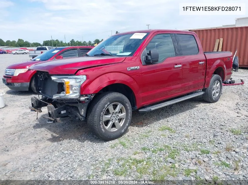 2019 Ford F-150 Xlt VIN: 1FTEW1E58KFD28071 Lot: 39516218