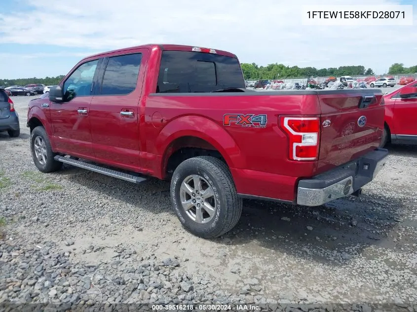 2019 Ford F-150 Xlt VIN: 1FTEW1E58KFD28071 Lot: 39516218