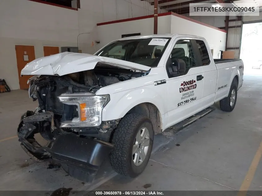 2019 Ford F-150 Xl VIN: 1FTFX1E53KKC09045 Lot: 39650978