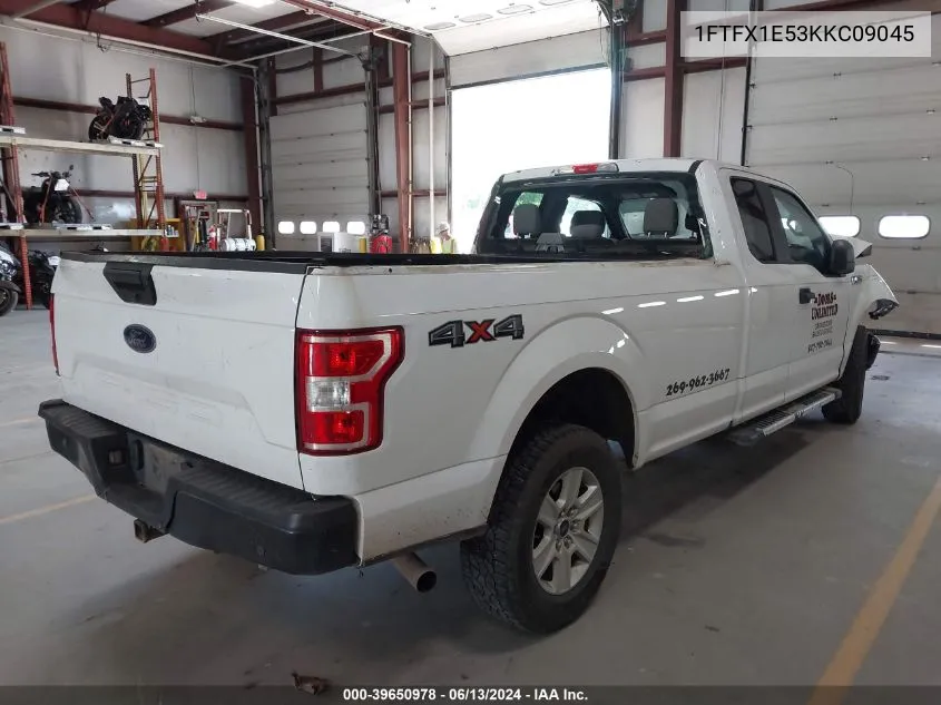 2019 Ford F-150 Xl VIN: 1FTFX1E53KKC09045 Lot: 39650978