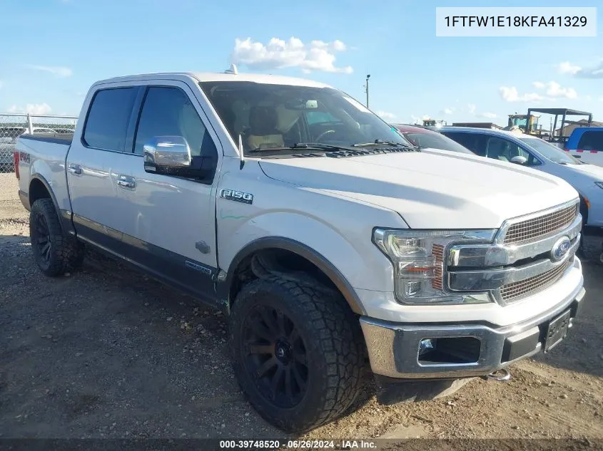 2019 Ford F-150 King Ranch VIN: 1FTFW1E18KFA41329 Lot: 39748520