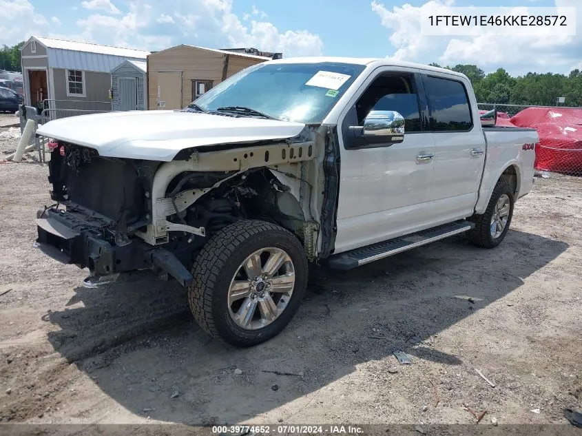 1FTEW1E46KKE28572 2019 Ford F-150 Lariat