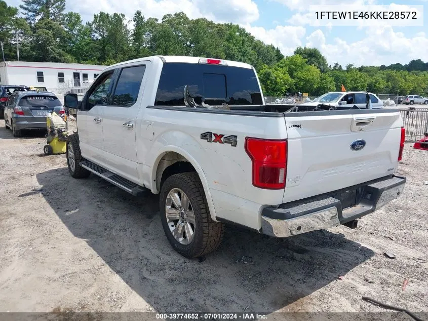 1FTEW1E46KKE28572 2019 Ford F-150 Lariat