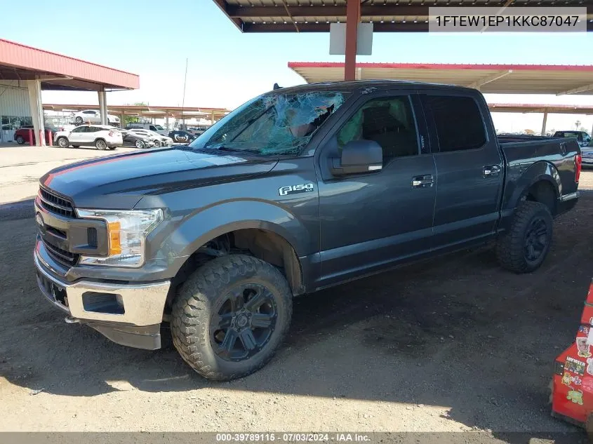 2019 Ford F-150 Xlt VIN: 1FTEW1EP1KKC87047 Lot: 39789115