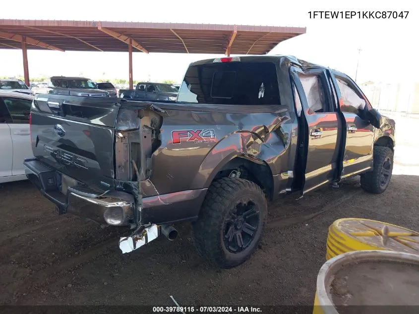 1FTEW1EP1KKC87047 2019 Ford F-150 Xlt