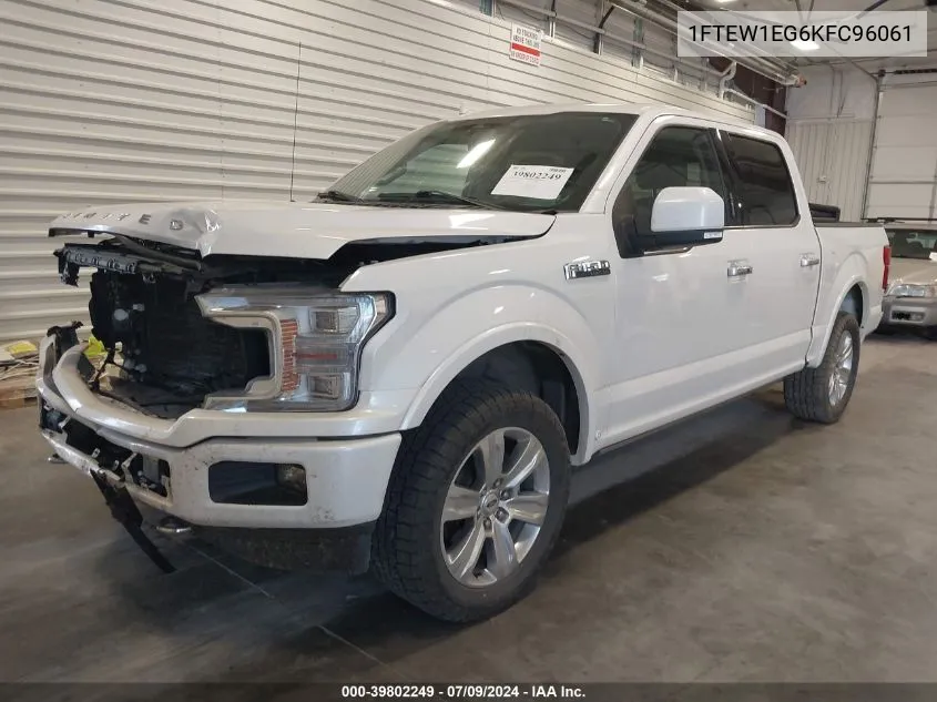 1FTEW1EG6KFC96061 2019 Ford F-150 Limited