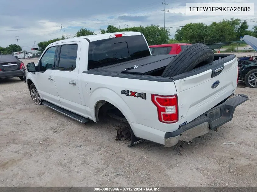 2019 Ford F-150 Xlt VIN: 1FTEW1EP9KFA26886 Lot: 39839946