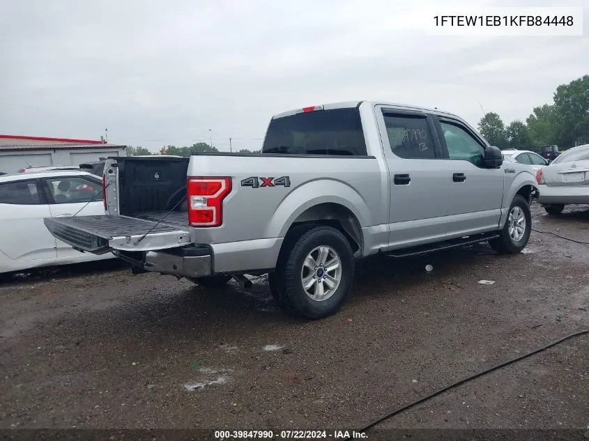 2019 Ford F-150 Xlt VIN: 1FTEW1EB1KFB84448 Lot: 39847990