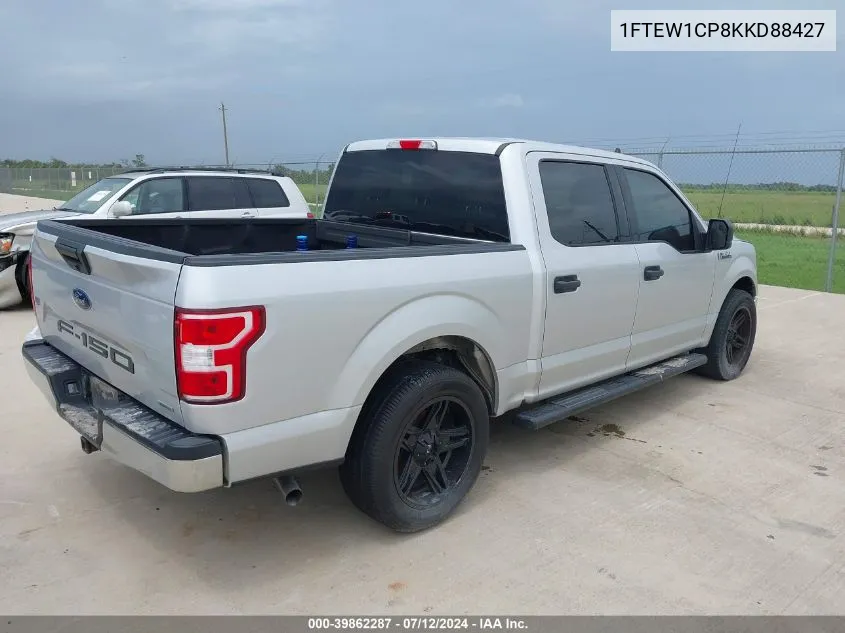 2019 Ford F-150 Xlt VIN: 1FTEW1CP8KKD88427 Lot: 39862287