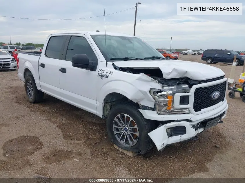 2019 Ford F-150 Xl VIN: 1FTEW1EP4KKE46658 Lot: 39869633