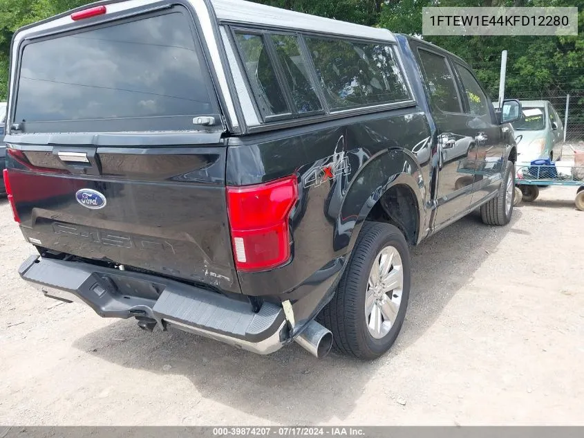 2019 Ford F-150 Xlt VIN: 1FTEW1E44KFD12280 Lot: 39874207