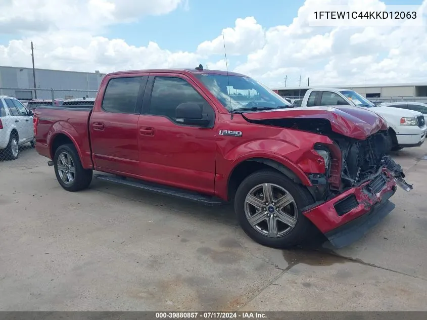 1FTEW1C44KKD12063 2019 Ford F-150 Xlt