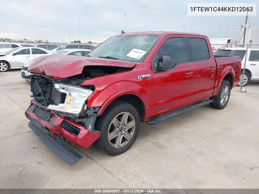 1FTEW1C44KKD12063 2019 Ford F-150 Xlt