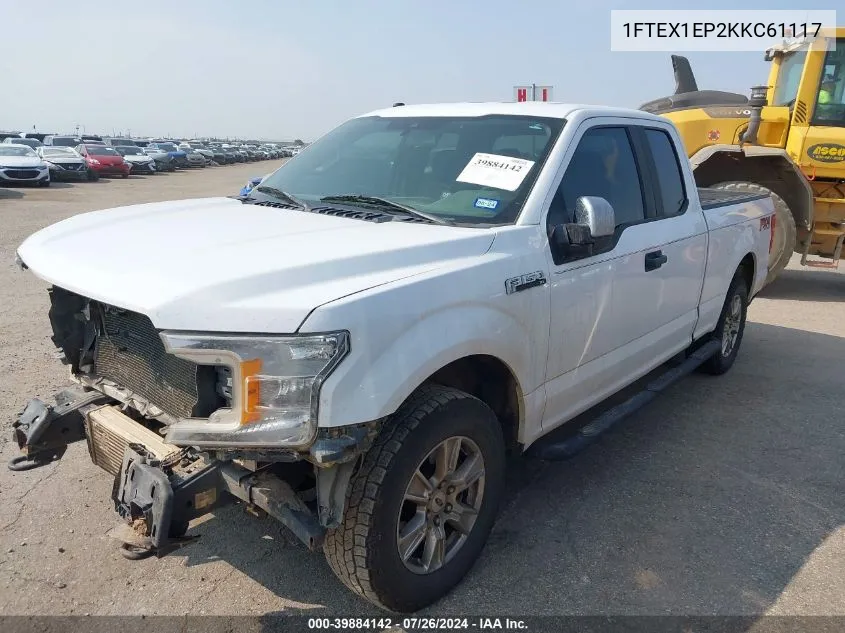 1FTEX1EP2KKC61117 2019 Ford F-150 Xl