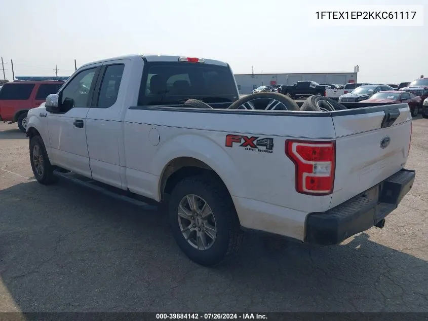 2019 Ford F-150 Xl VIN: 1FTEX1EP2KKC61117 Lot: 39884142