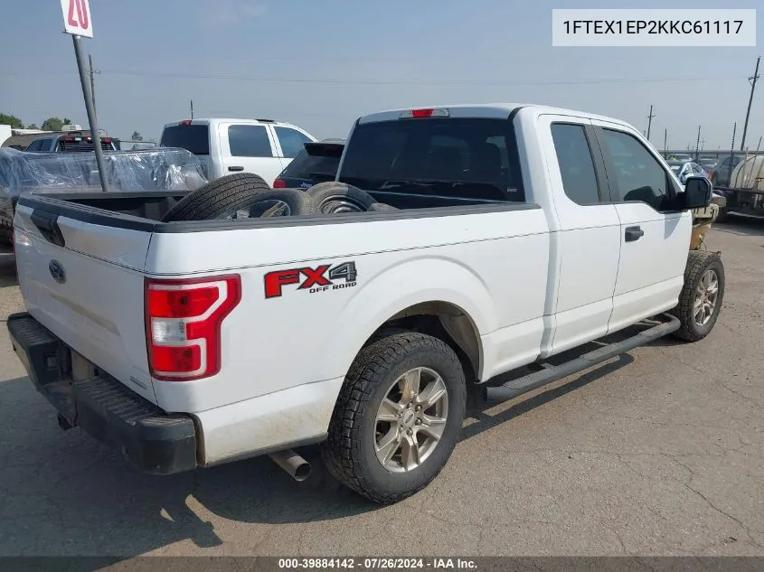 2019 Ford F-150 Xl VIN: 1FTEX1EP2KKC61117 Lot: 39884142