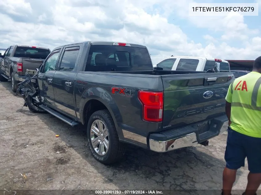 1FTEW1E51KFC76279 2019 Ford F-150 Xlt