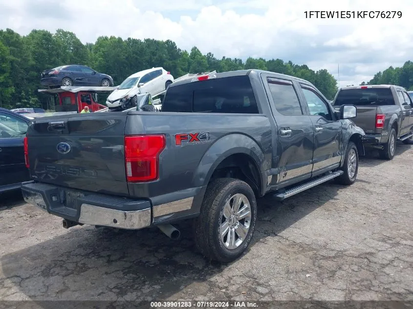 1FTEW1E51KFC76279 2019 Ford F-150 Xlt