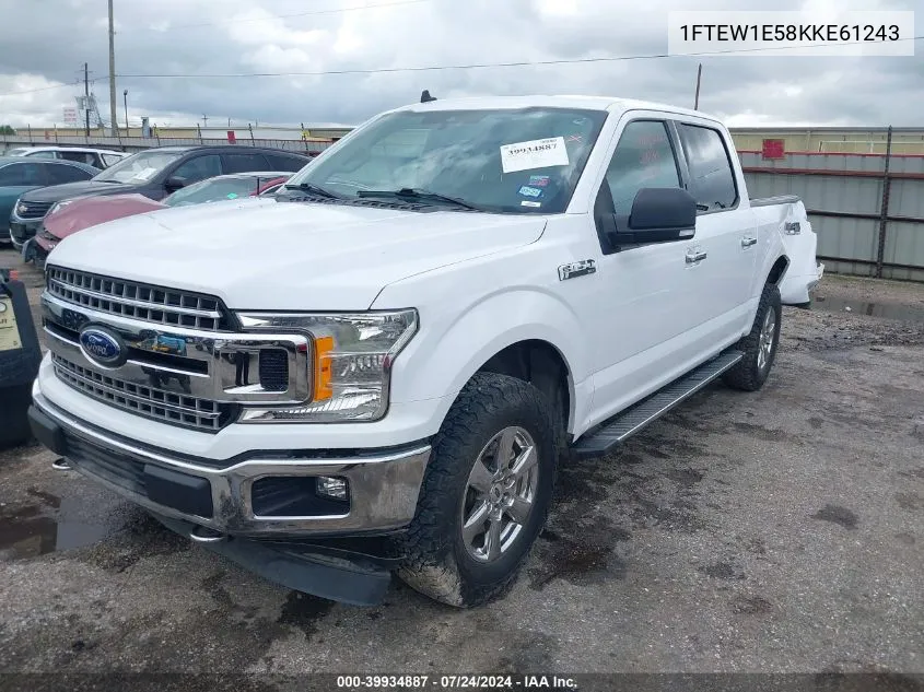 1FTEW1E58KKE61243 2019 Ford F-150 Xlt