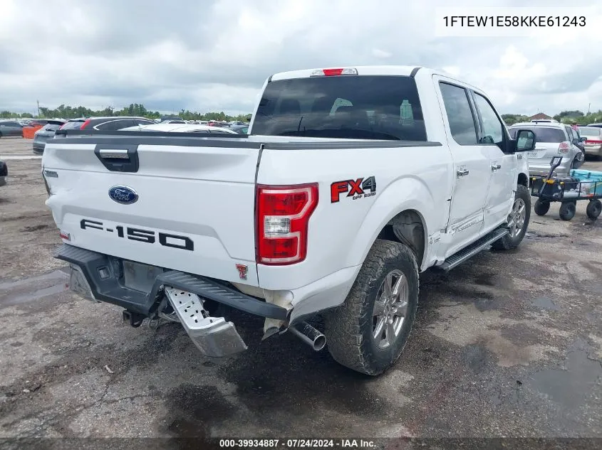 1FTEW1E58KKE61243 2019 Ford F-150 Xlt