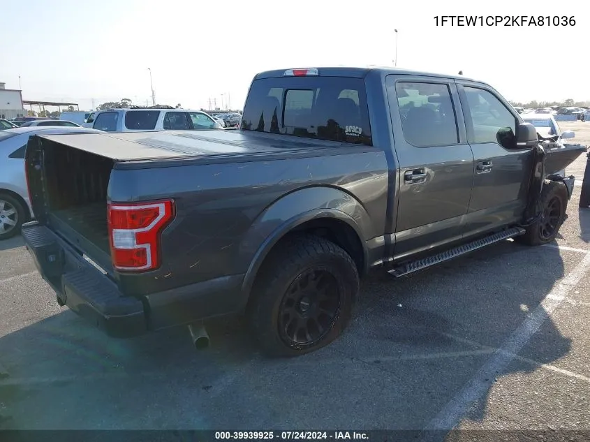 2019 Ford F-150 Xlt VIN: 1FTEW1CP2KFA81036 Lot: 39939925