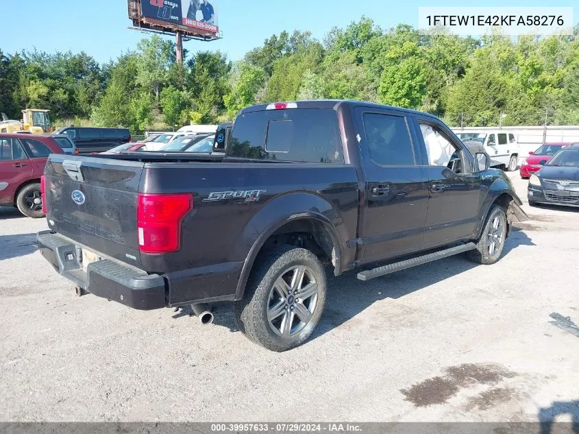 1FTEW1E42KFA58276 2019 Ford F-150 Xlt