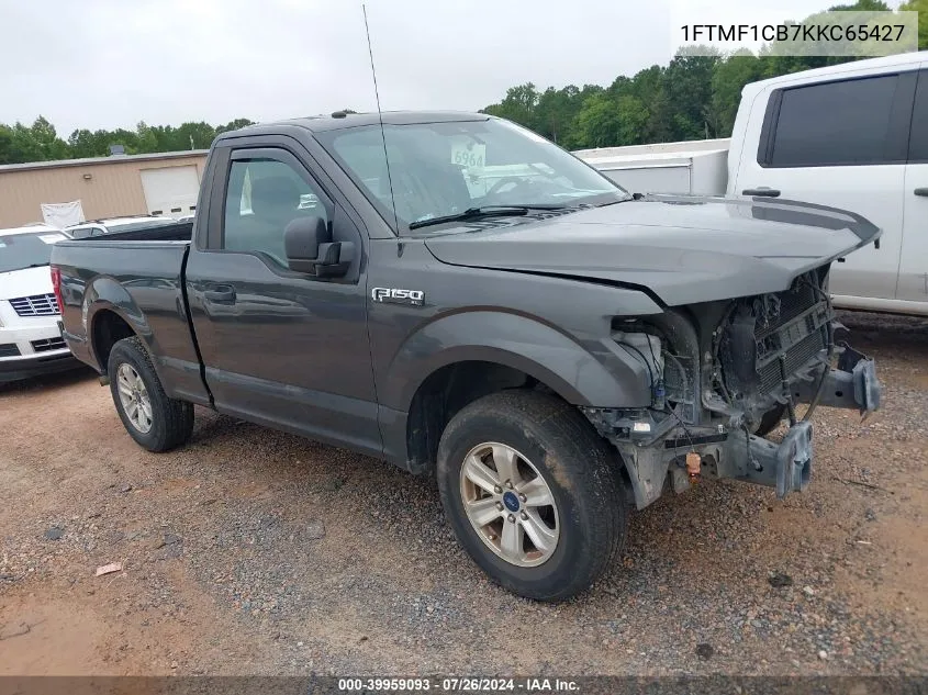 2019 Ford F-150 VIN: 1FTMF1CB7KKC65427 Lot: 39959093