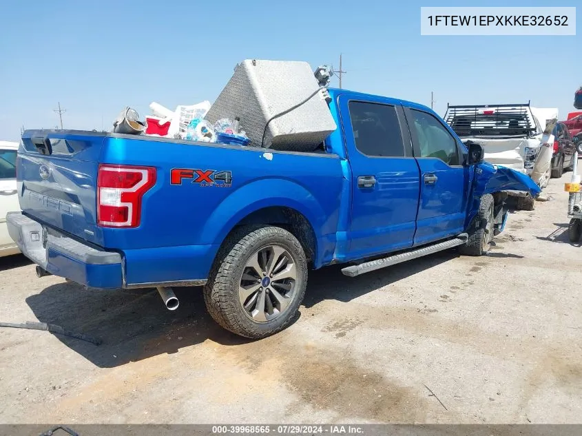 1FTEW1EPXKKE32652 2019 Ford F150 Supercrew