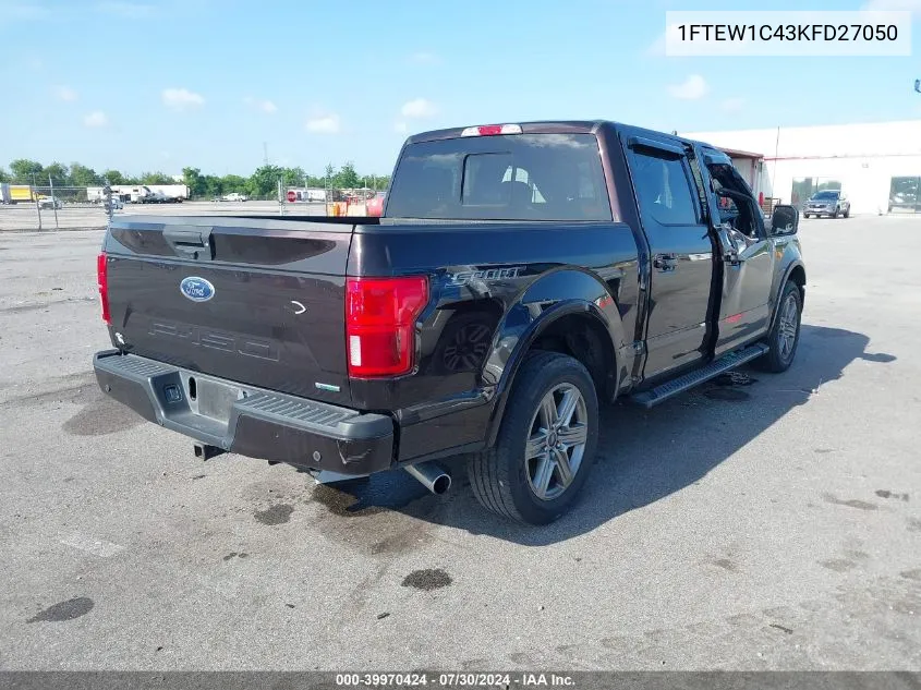 1FTEW1C43KFD27050 2019 Ford F-150 Xlt