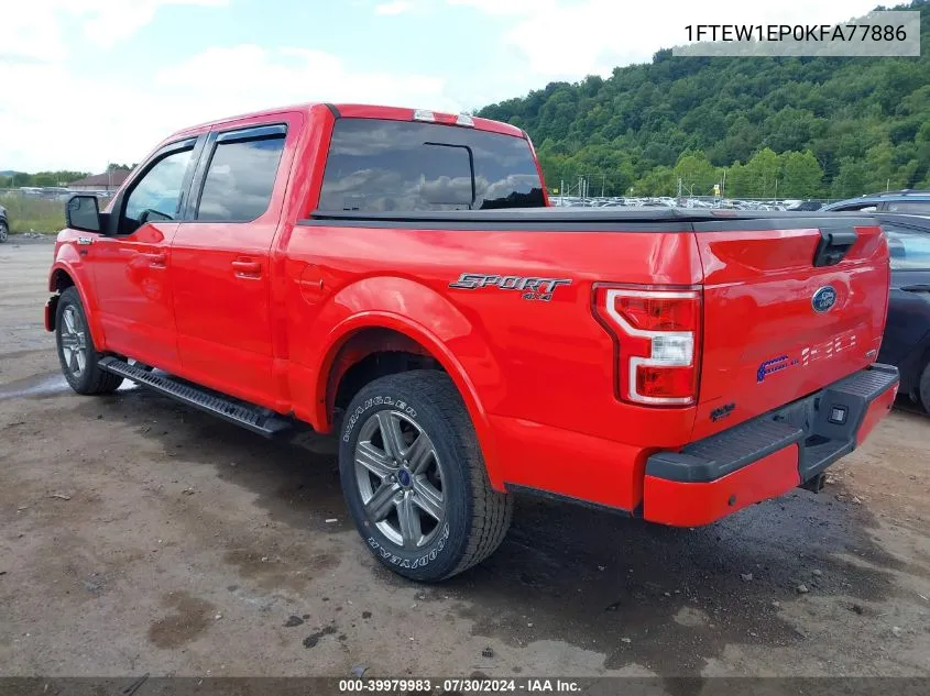 1FTEW1EP0KFA77886 2019 Ford F-150 Xlt