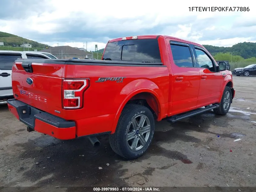 1FTEW1EP0KFA77886 2019 Ford F-150 Xlt