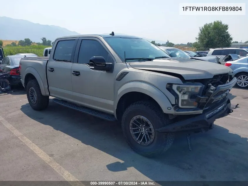 1FTFW1RG8KFB89804 2019 Ford F-150 Raptor