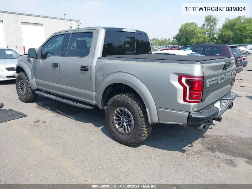 1FTFW1RG8KFB89804 2019 Ford F-150 Raptor