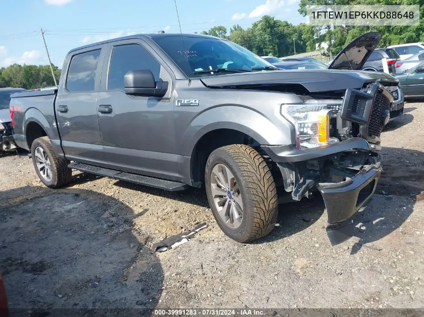 2019 Ford F-150 Xl VIN: 1FTEW1EP6KKD88648 Lot: 39991283