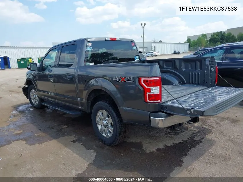 1FTEW1E53KKC37538 2019 Ford F-150 Xlt