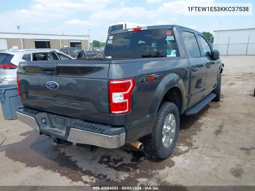 1FTEW1E53KKC37538 2019 Ford F-150 Xlt