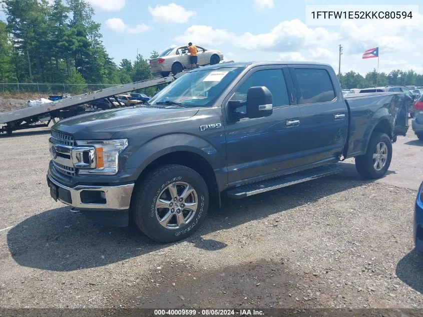 1FTFW1E52KKC80594 2019 Ford F-150 Xlt