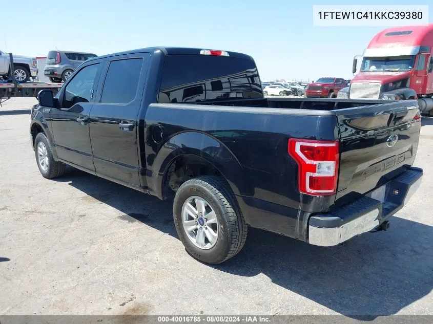 2019 Ford F-150 Xlt VIN: 1FTEW1C41KKC39380 Lot: 40016785