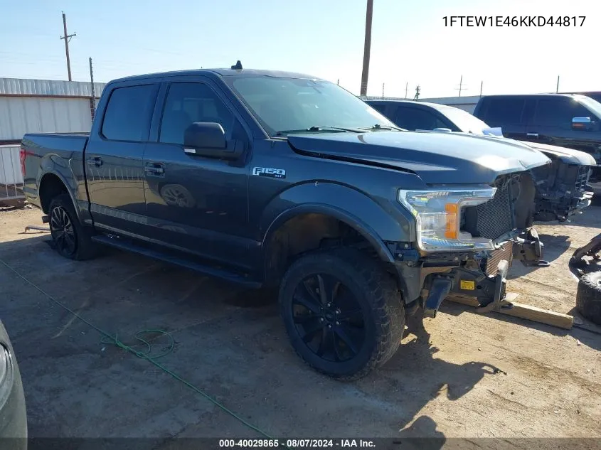 2019 Ford F-150 Xlt VIN: 1FTEW1E46KKD44817 Lot: 40029865