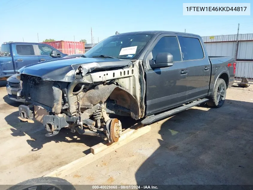 2019 Ford F-150 Xlt VIN: 1FTEW1E46KKD44817 Lot: 40029865