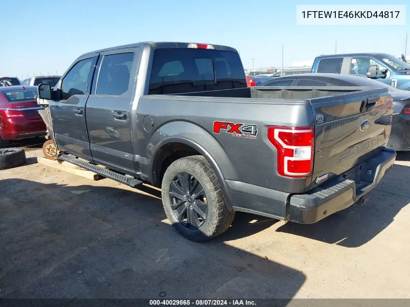 1FTEW1E46KKD44817 2019 Ford F-150 Xlt