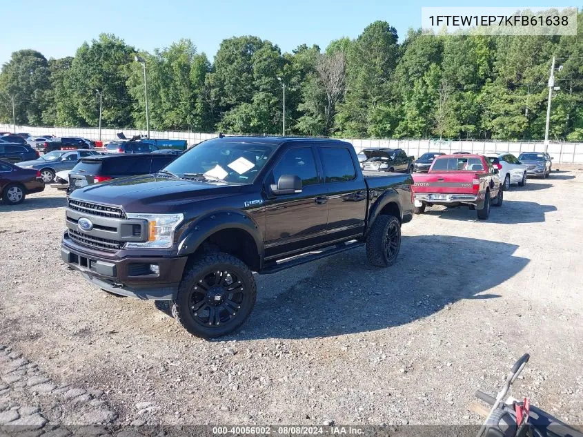 2019 Ford F-150 Xlt VIN: 1FTEW1EP7KFB61638 Lot: 40056002