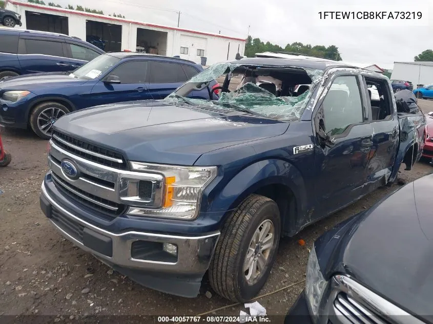 1FTEW1CB8KFA73219 2019 Ford F-150 Xlt