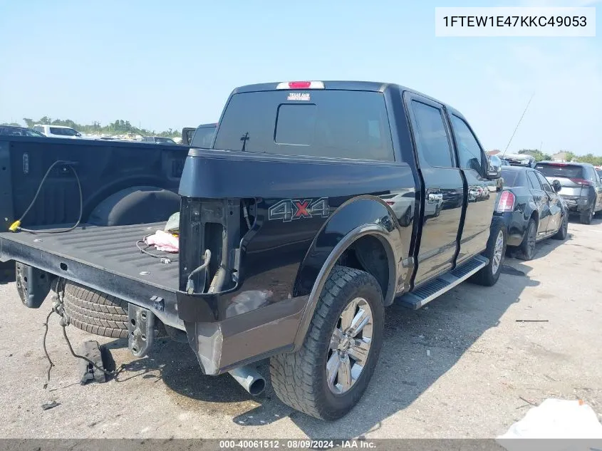 1FTEW1E47KKC49053 2019 Ford F-150 Lariat