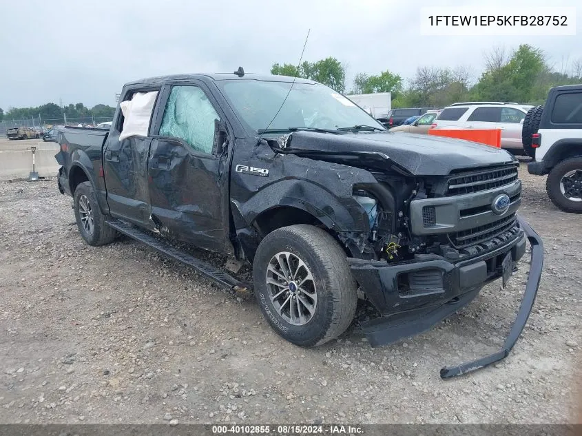 1FTEW1EP5KFB28752 2019 Ford F-150 Xlt