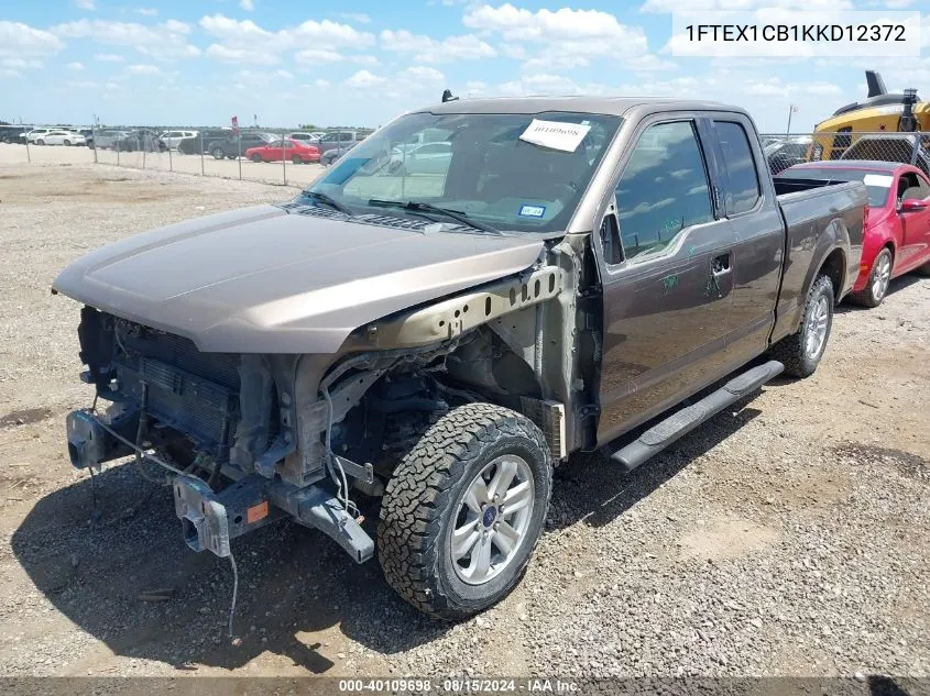 1FTEX1CB1KKD12372 2019 Ford F-150 Xlt